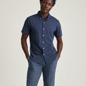 NWT Bonobos Blue Lucia Dots Jersey Riviera Shirt